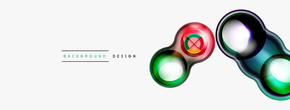 Circle pattern background. Abstract backgrounds bundle for wallpaper, banner Stock Illustration