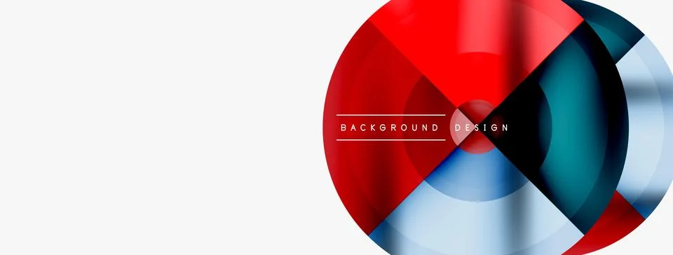 Circle pattern background. Abstract backgrounds bundle for wallpaper, banner Stock Illustration