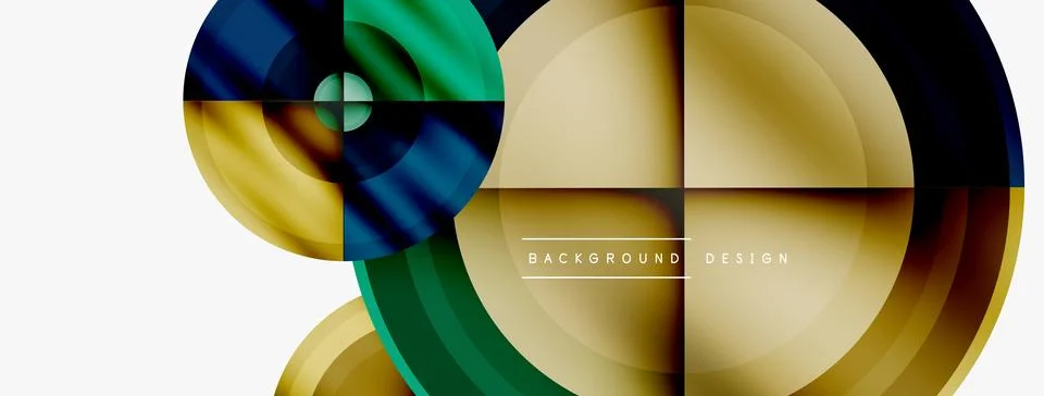 Circle pattern background. Abstract backgrounds bundle for wallpaper, banner Stock Illustration