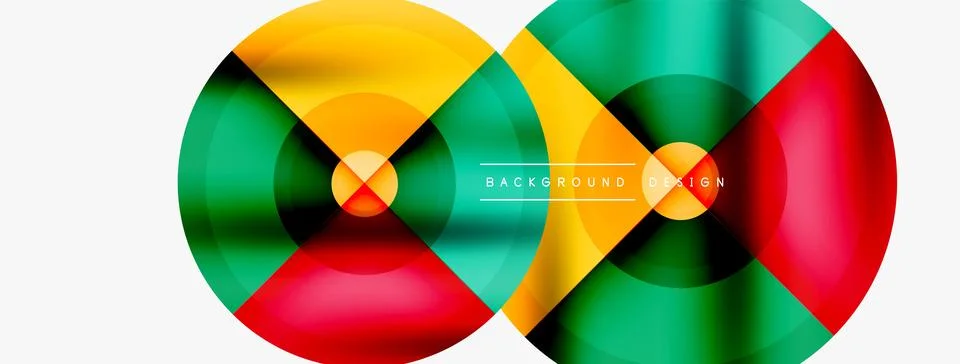 Circle pattern background. Abstract backgrounds bundle for wallpaper, banner Stock Illustration