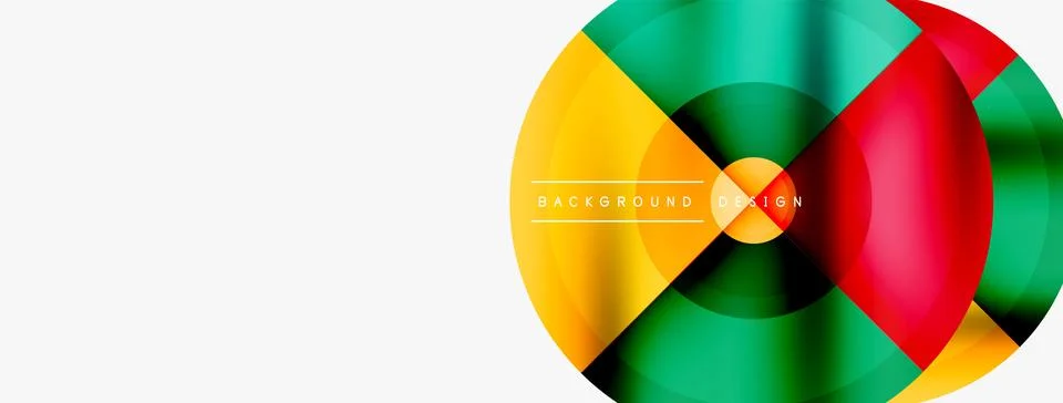 Circle pattern background. Abstract backgrounds bundle for wallpaper, banner Stock Illustration