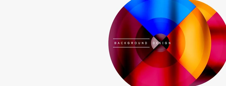 Circle pattern background. Abstract backgrounds bundle for wallpaper, banner Stock Illustration