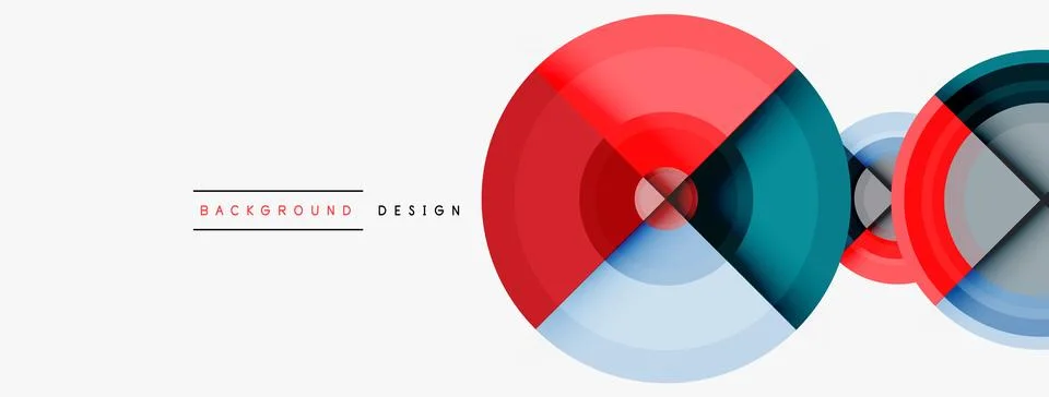 Circle pattern background. Abstract backgrounds bundle for wallpaper, banner Stock Illustration