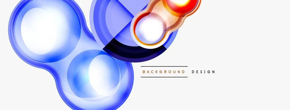 Circle pattern background. Abstract backgrounds bundle for wallpaper, banner Stock Illustration