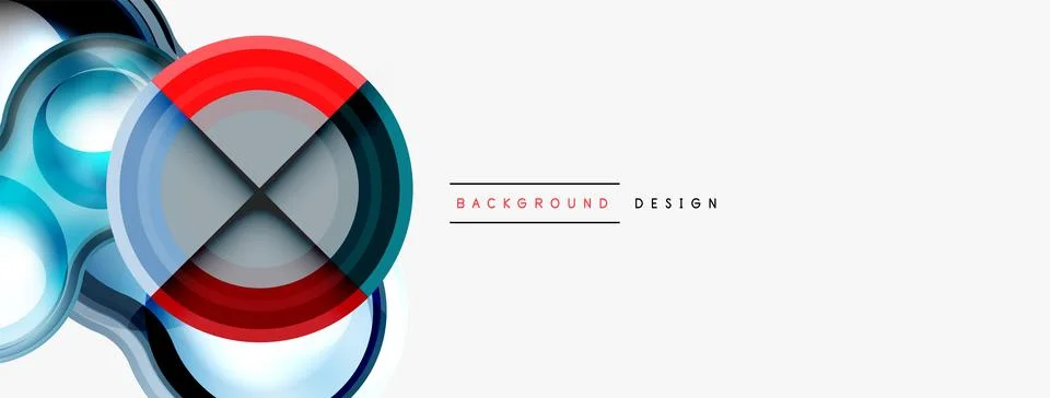 Circle pattern background. Abstract backgrounds bundle for wallpaper, banner Stock Illustration
