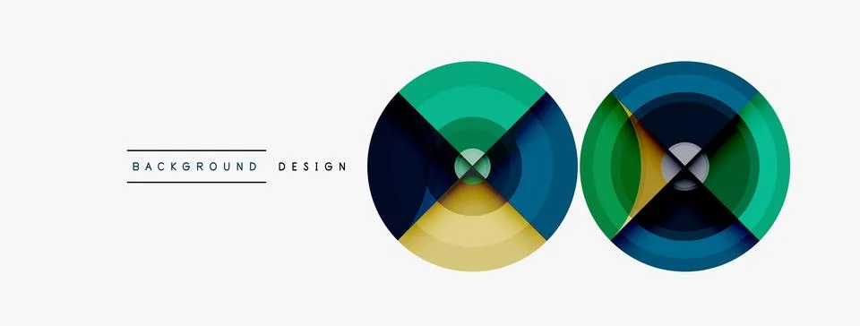 Circle pattern background. Abstract backgrounds bundle for wallpaper, banner Stock Illustration