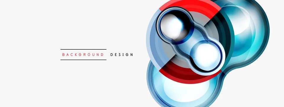 Circle pattern background. Abstract backgrounds bundle for wallpaper, banner Stock Illustration