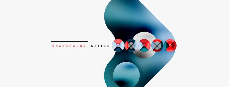 Circle pattern background. Abstract backgrounds bundle for wallpaper, banner Stock Illustration