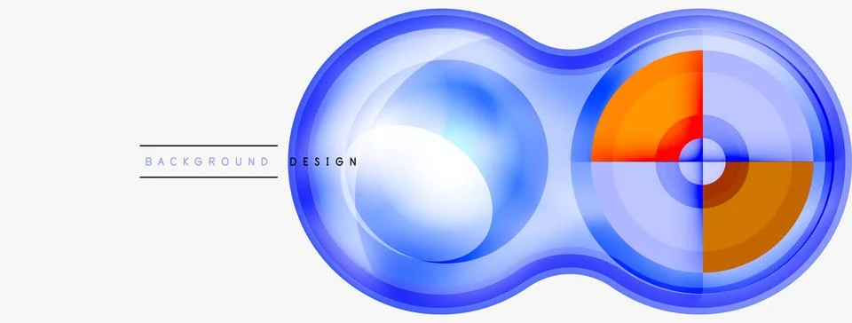 Circle pattern background. Abstract backgrounds bundle for wallpaper, banner Stock Illustration