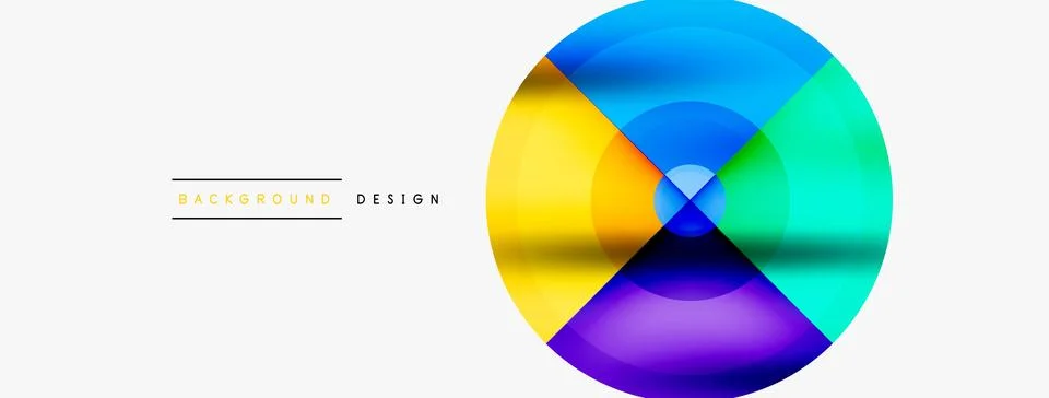 Circle pattern background. Abstract backgrounds bundle for wallpaper, banner Stock Illustration