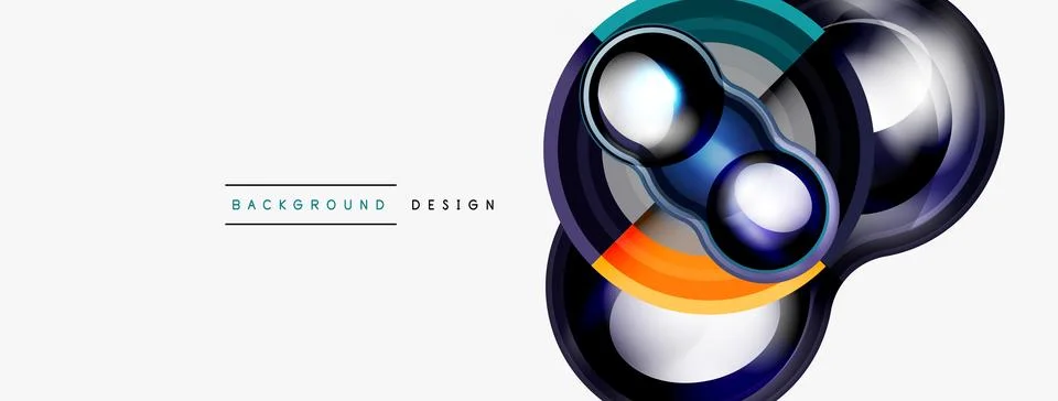 Circle pattern background. Abstract backgrounds bundle for wallpaper, banner Stock Illustration