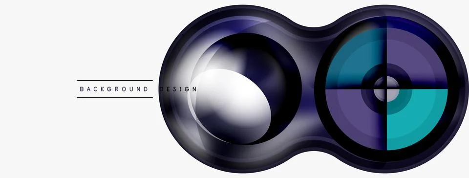 Circle pattern background. Abstract backgrounds bundle for wallpaper, banner Illustrazione stock