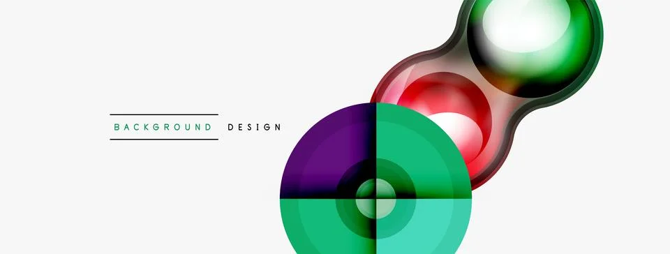 Circle pattern background. Abstract backgrounds bundle for wallpaper, banner Stock Illustration