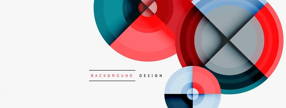 Circle pattern background. Abstract backgrounds bundle for wallpaper, banner Illustrazione stock