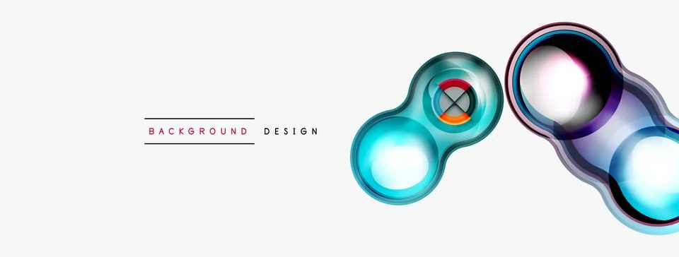 Circle pattern background. Abstract backgrounds bundle for wallpaper, banner Stock Illustration