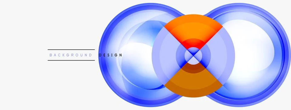 Circle pattern background. Abstract backgrounds bundle for wallpaper, banner Illustrazione stock