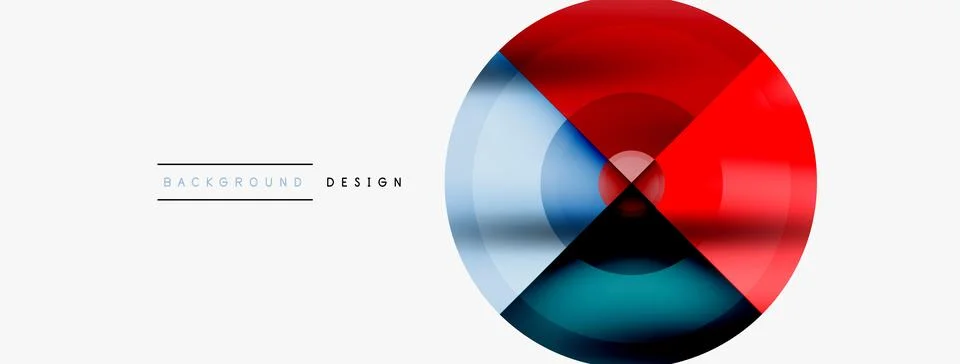 Circle pattern background. Abstract backgrounds bundle for wallpaper, banner Stock Illustration