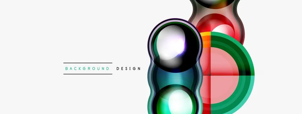 Circle pattern background. Abstract backgrounds bundle for wallpaper, banner Stock Illustration