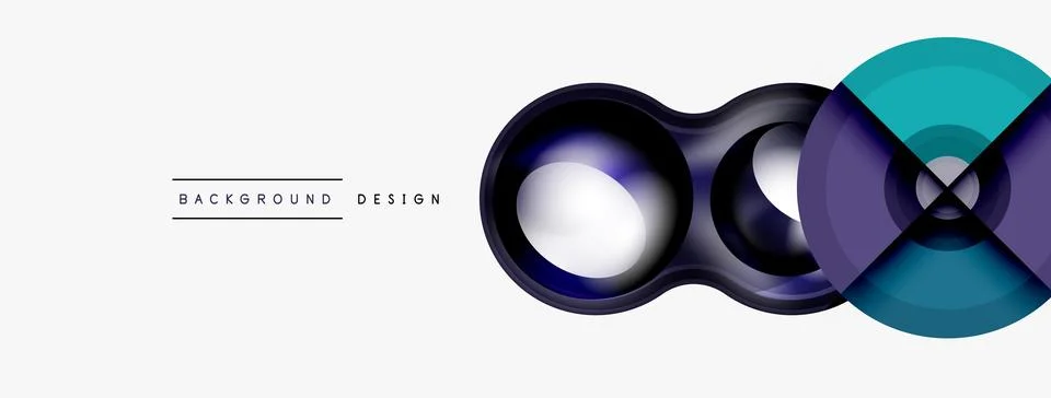 Circle pattern background. Abstract backgrounds bundle for wallpaper, banner Stock Illustration