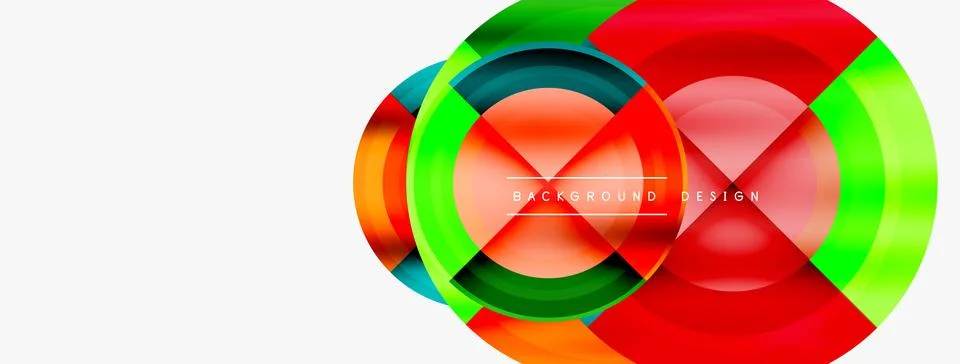 Circle pattern background. Abstract backgrounds bundle for wallpaper, banner Illustrazione stock