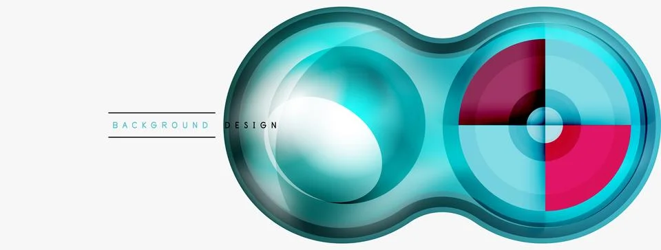 Circle pattern background. Abstract backgrounds bundle for wallpaper, banner Stock Illustration