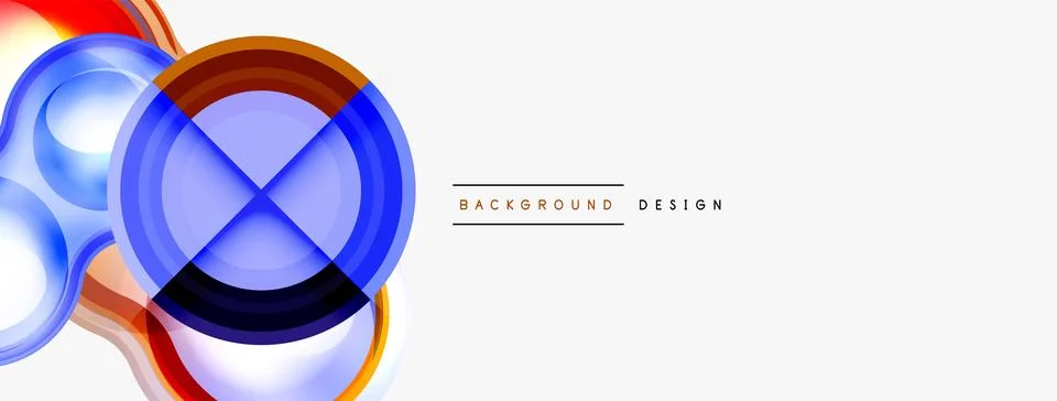 Circle pattern background. Abstract backgrounds bundle for wallpaper, banner Illustrazione stock