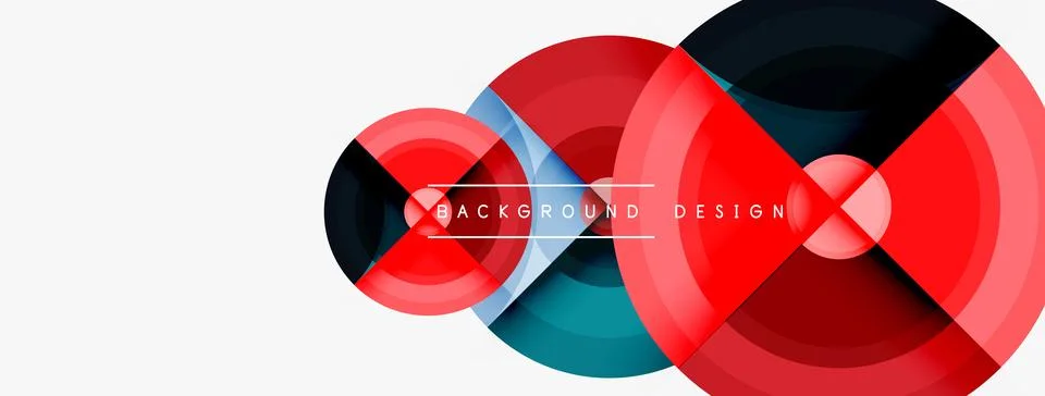 Circle pattern background. Abstract backgrounds bundle for wallpaper, banner Stock Illustration