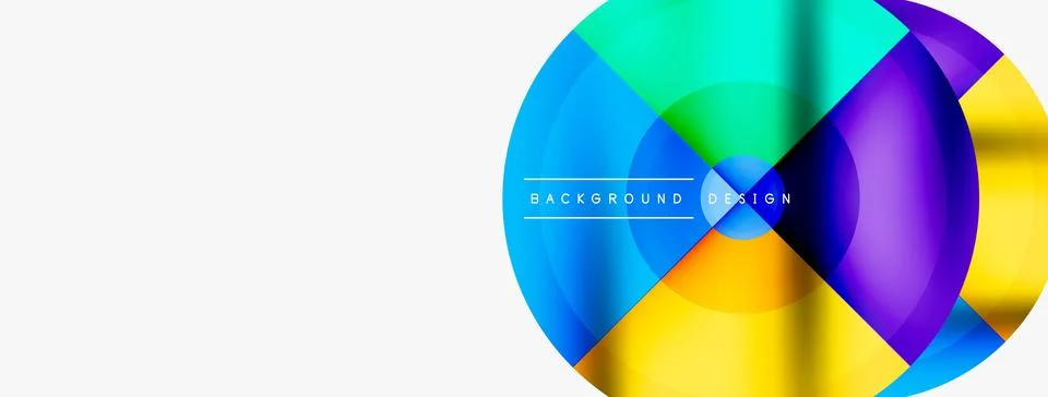 Circle pattern background. Abstract backgrounds bundle for wallpaper, banner Stock Illustration
