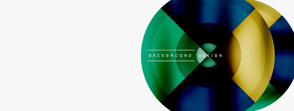 Circle pattern background. Abstract backgrounds bundle for wallpaper, banner Stock Illustration