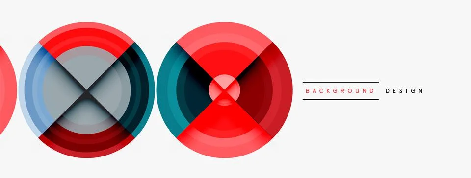 Circle pattern background. Abstract backgrounds bundle for wallpaper, banner Stock Illustration