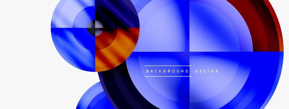 Circle pattern background. Abstract backgrounds bundle for wallpaper, banner Stock Illustration