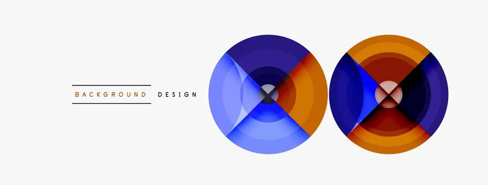 Circle pattern background. Abstract backgrounds bundle for wallpaper, banner Stockillustratie