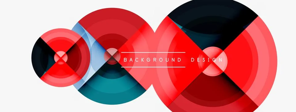 Circle pattern background. Abstract backgrounds bundle for wallpaper, banner Stock Illustration