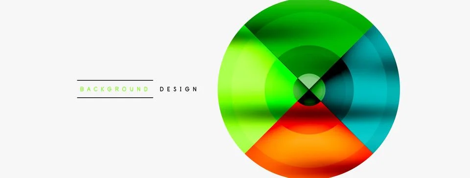 Circle pattern background. Abstract backgrounds bundle for wallpaper, banner Stock Illustration