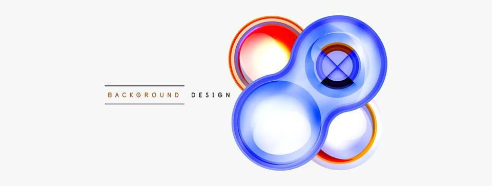 Circle pattern background. Abstract backgrounds bundle for wallpaper, banner Stock Illustration