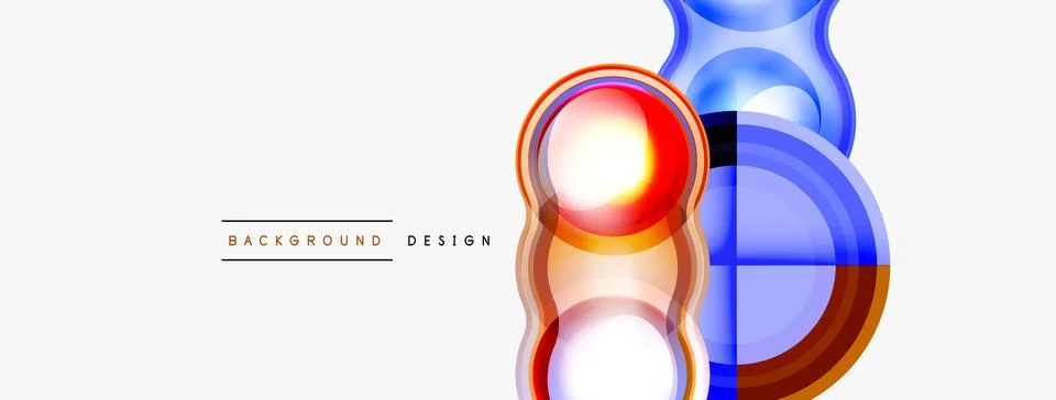 Circle pattern background. Abstract backgrounds bundle for wallpaper, banner Stock Illustration