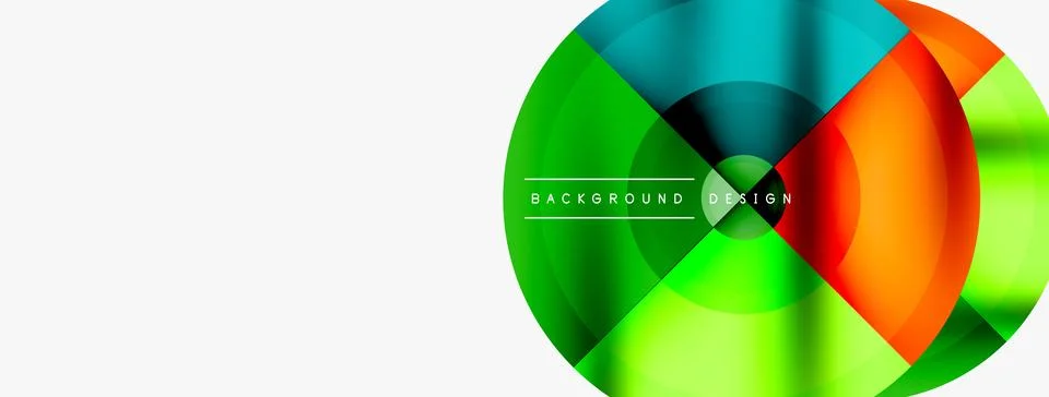 Circle pattern background. Abstract backgrounds bundle for wallpaper, banner Illustrazione stock