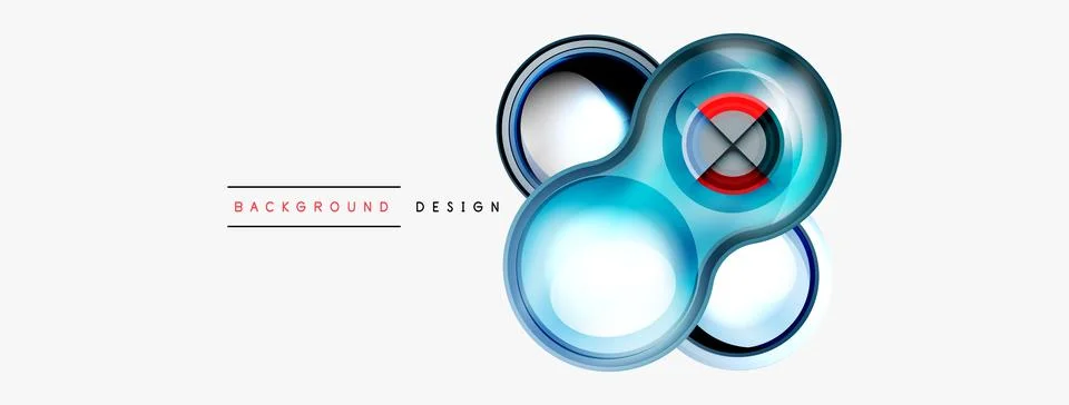 Circle pattern background. Abstract backgrounds bundle for wallpaper, banner Stock Illustration