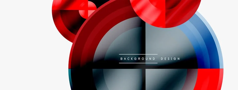 Circle pattern background. Abstract backgrounds bundle for wallpaper, banner Stock Illustration