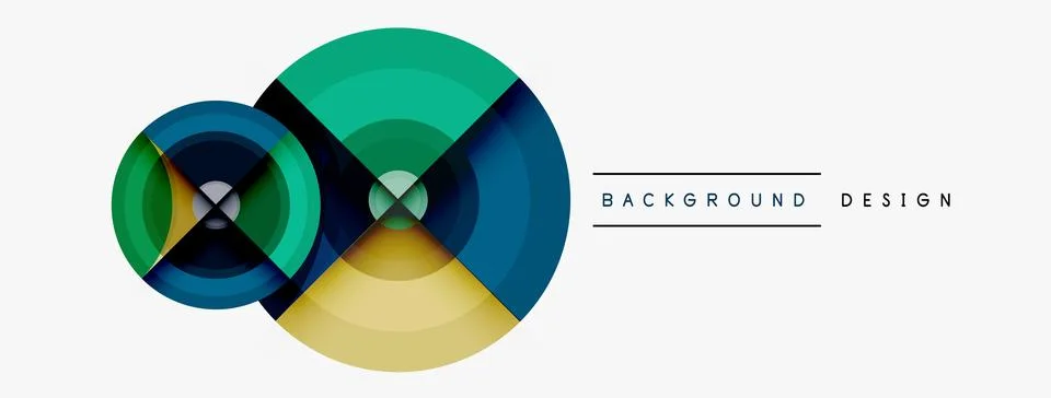 Circle pattern background. Abstract backgrounds bundle for wallpaper, banner Illustrazione stock