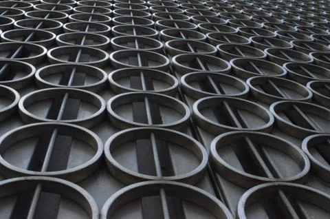 Circle-Pattern Building Exterior 1 Stock Photos