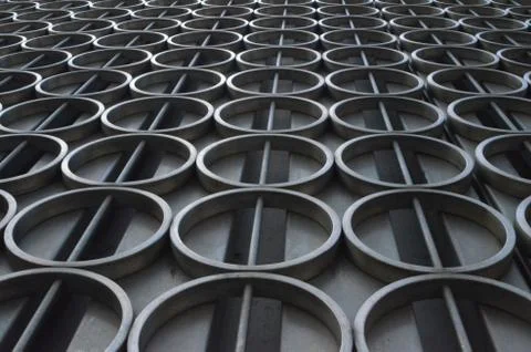 Circle-Pattern Building Exterior 3 Stock Photos