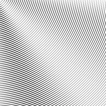 Circle pattern with dynamic, irregular lines. Geometric circular pattern with Stock Illustration