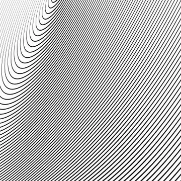 Circle pattern with dynamic, irregular lines. Geometric circular pattern with イラスト素材