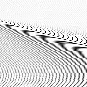 Circle pattern with dynamic, irregular lines. Geometric circular pattern with イラスト素材