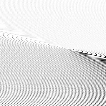 Circle pattern with dynamic, irregular lines. Geometric circular pattern with Illustrazione stock