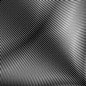 Circle pattern with dynamic, irregular lines. Geometric circular pattern with Illustrazione stock