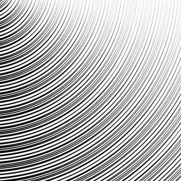 Circle pattern with dynamic, irregular lines. Geometric circular pattern with Illustrazione stock