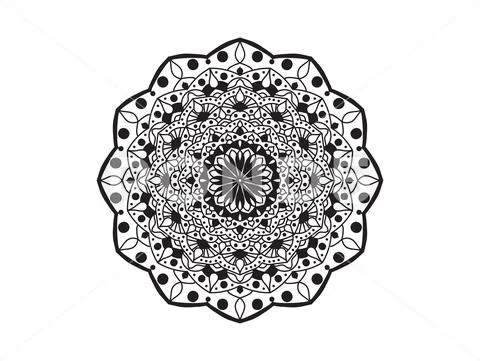 Mehndi, Indian Henna Floral Tattoo Round Pattern Stock Vector -  Illustration of embroidery, indian: 54537503