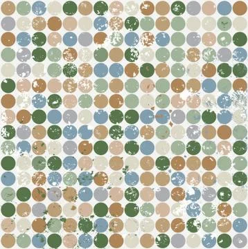 Circle pattern with grunge 스톡 일러스트